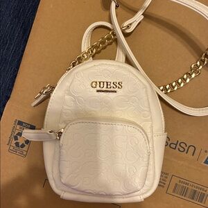 GUESS Silver Embossed Mini crossbody